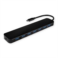 hub value 7 puertos 5 gbps usb 32 gen 1 modelo 14995040 aluminio negro