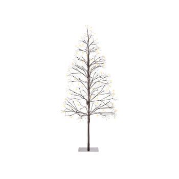 Árbol De Navidad Artificial Para Exterior E Interior 9 Tipos De Luces Led Estilo Interior Moderno Preiluminado 150 Cm Marrón Lonkari