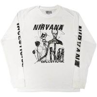 nirvana camiseta manga larga incesticide para mujer