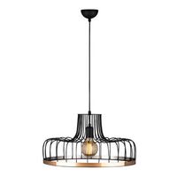 lampara de techo fellini-mr-769 cobre negro metal diametro 53x124 cm