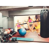 fotomural gimnasio ejercicio body pump 350 x 250 cm