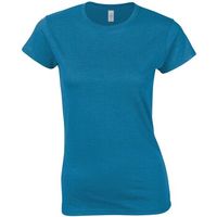 gildan camiseta manga larga softstyle para mujer