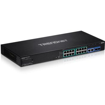 Conmutador TRENDnet TPE-3018LS 18 Puertos Gigabit PoE+ Gestionado 1U