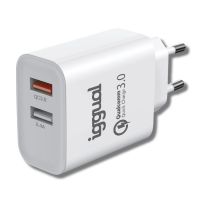 iggual cargador 2xusb quickcharge 30 30w