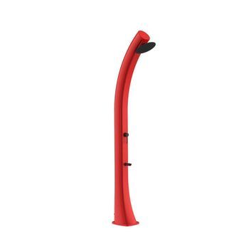 Ducha Solar Roja 40l Para Exterior Con Agua Caliente Gracias Al Sol Rioxxl