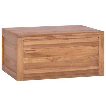 Mueble De Baño | Armario De Baño De Pared Madera Maciza De Teca 60x45x30 Cm