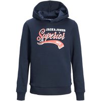jack  jones jersey 12257309 jjelogo sweat hood 2 col 2324 sn mni navy blazer para nino