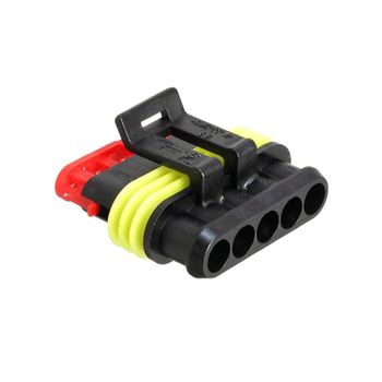 Conector de cable eléctrico carcasa 5 pines SuperSeal macho