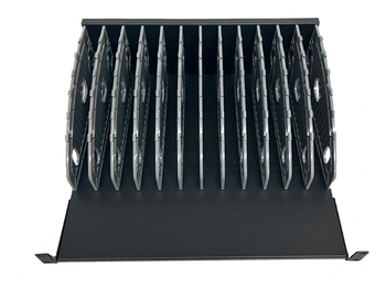 ESTANTE EWENT CON 12 RANURAS DE CARGA PARA PORTATILÃ?S 483x360x190mm