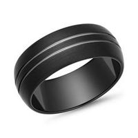 anillo de tungsteno superficie bicolor