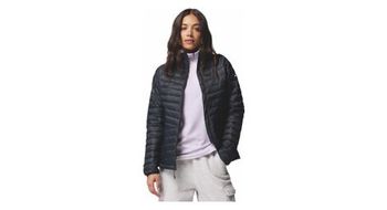 Chaqueta columbia powder pass negro  mujer