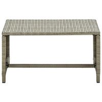 mesa de centro 70x40x38 cm ratan - beige