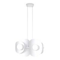 lampara colgante lithora blanco 4 luces