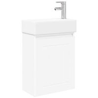 modulo de bano con griferia blanco 455 x 255 x 84 cm vidaxl