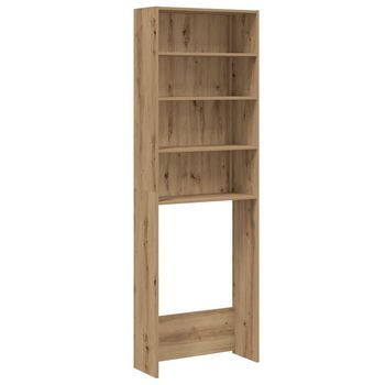 Armario De Lavadora Roble Artisan 64x24x190 Cm Vidaxl