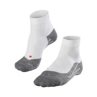 falke ru4 endurance short calcetines para correr mujeres - blanco gris