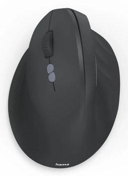 MOUSE HAMA WIRELESS ERGO EMW-500L DPI 1000-1800 7 BOTONES COLOR NEGRO PARA ZURDOS