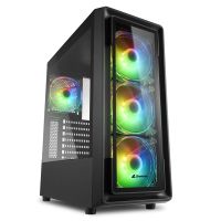 sharkoon tk4 rgb cristal templado usb 31 negra