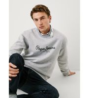 pepe jeans para hombre pm5800018 sudadera macbeth gris xl casual algodon