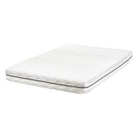 colchon de espuma viscoelastica con funda extraible de poliester blanco 120 x 200 cm serenity