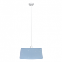 lampara colgante consciencia 1e27 celeste 40d de fabrilamp