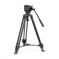 tripode manfrotto mvk500xam con rotula fluida 500x aluminio altura 155 cm