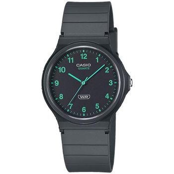 Reloj analógico unisex Casio MQ-24B-8B 38.8 × 34.9 × 7.8 mm correa de silicona