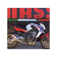 silenciador de escape honda cbr 650 f e4 mass cafe racer curve