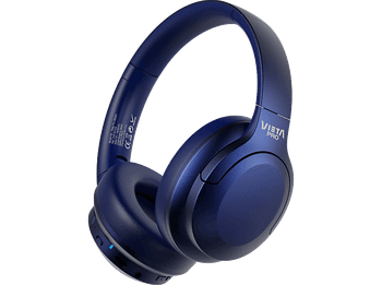 Auriculares inalámbricos - Vieta Pro Motion, Circumaurales, Bluetooth, 50 h Autonomía, Azul