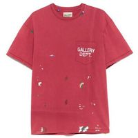 gallery dept camiseta vintage logo painted tee red para mujer