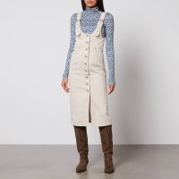 isabel marant etoile filipine cotton denim skirt overall - fr 42uk 14