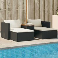 conjunto sofas jardin y cojines 5 uds  mueble jardin mesa y sillas ratan sintetico acacia negro cfw656025