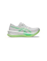 zapatillas de running asics sonicblast mujer blancoverde