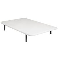 base tapizada 150x182 indie blanca 26cm  4 patas y montaje incluido