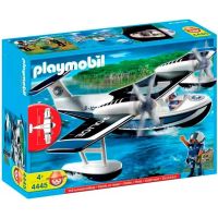 playmobil city action 4445 hidroavion de policia 4 piezas