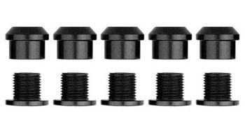 Tuercas y tornillos de plato alugear para monoplato 5 piezas negro