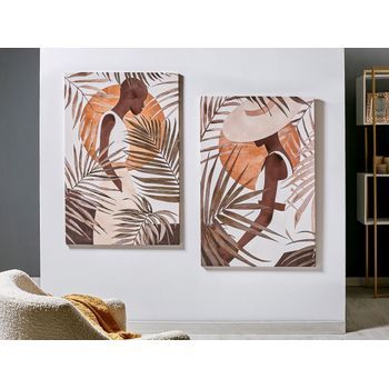Lienzo  Africanas Pamela 50% Al Oleo S/2 80x3x120cm