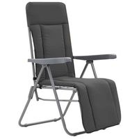 pack 2 uds sillas plegables de jardin  silla de exterior  sillon con cojin gris
