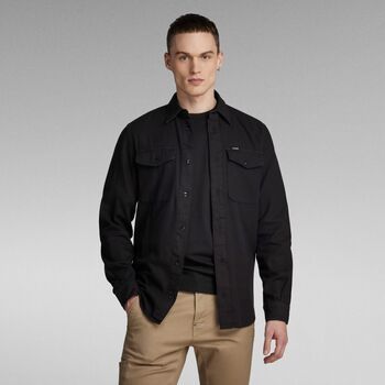 G-Star Raw Camisa manga larga D20165-7647 MARINE-B564 BLACK para hombre