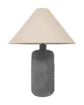 Lámpara de mesa de color natural y negro de 65cm