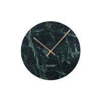 zuiver marble time wall clock in green