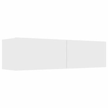 Mueble De Tv Madera De Ingeniería Blanco 120x30x30 Cm Vidaxl