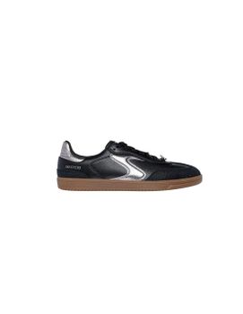 Zapatillas Skechers Hotshot-Cool Glow Black Textile/Silver Trim Mujer
