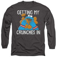 sesame street camiseta manga larga my crunches para mujer