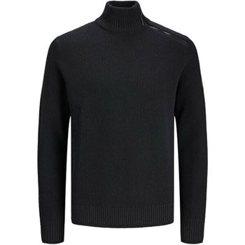 Jack & Jones Jersey 12245219 JCOFILO WINTER KNIT HALF ZIP BLACK para hombre