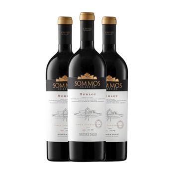 Sommos Vino Tinto Colección Somontano Crianza 75 Cl 14% Vol. (pack De 3 Unidades)