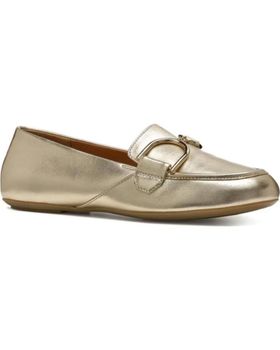 de GEOX GEOX D45MUJ - MOCASÍN DE PIEL METÁLICO CON LAZO DECORATIVO BEIGE