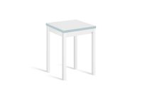 mesa cocina alta extensible libro 65130x65cm blanco pata blanco