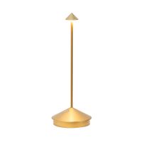 lampara de mesa led zafferano recargable titanio 22 w ip54