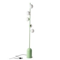 lampara de pie nordica de diseno moderno en metal con 5 esferas 3d casquillo g9 max 9w
